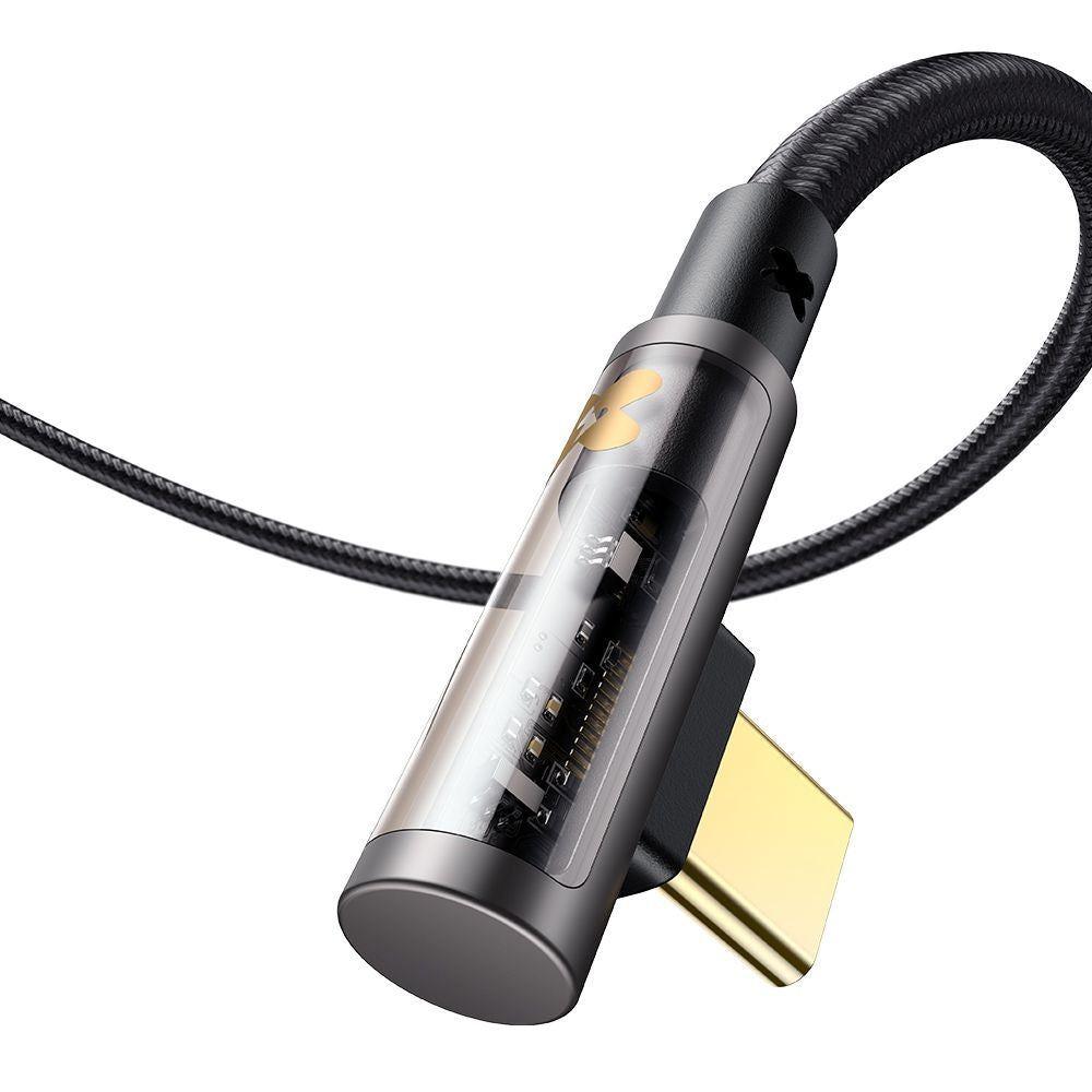 Καλώδιο Δεδομένων και Φόρτισης USB-C - USB-C McDodo CA-3400 Angled, 100W, 1.2m, Μαύρο