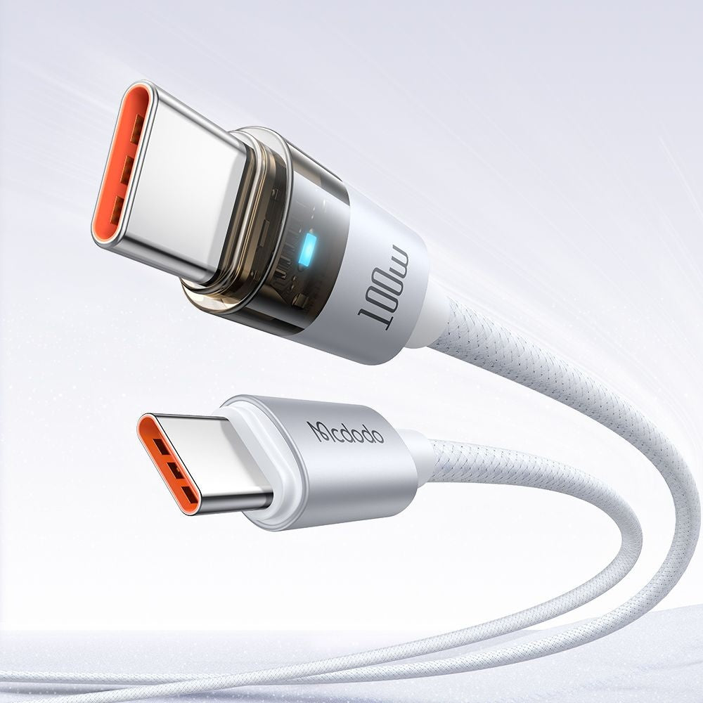 Καλώδιο Δεδομένων και Φόρτισης USB-C - USB-C McDodo CA-5582, 100W, 1.2m, Λευκό