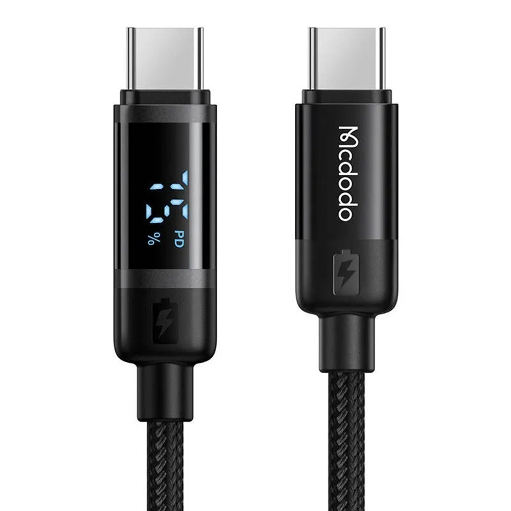Καλώδιο Δεδομένων και Φόρτισης USB-C - USB-C McDodo CA-5780 Bat Display, 60W, 1.2m, Μαύρο