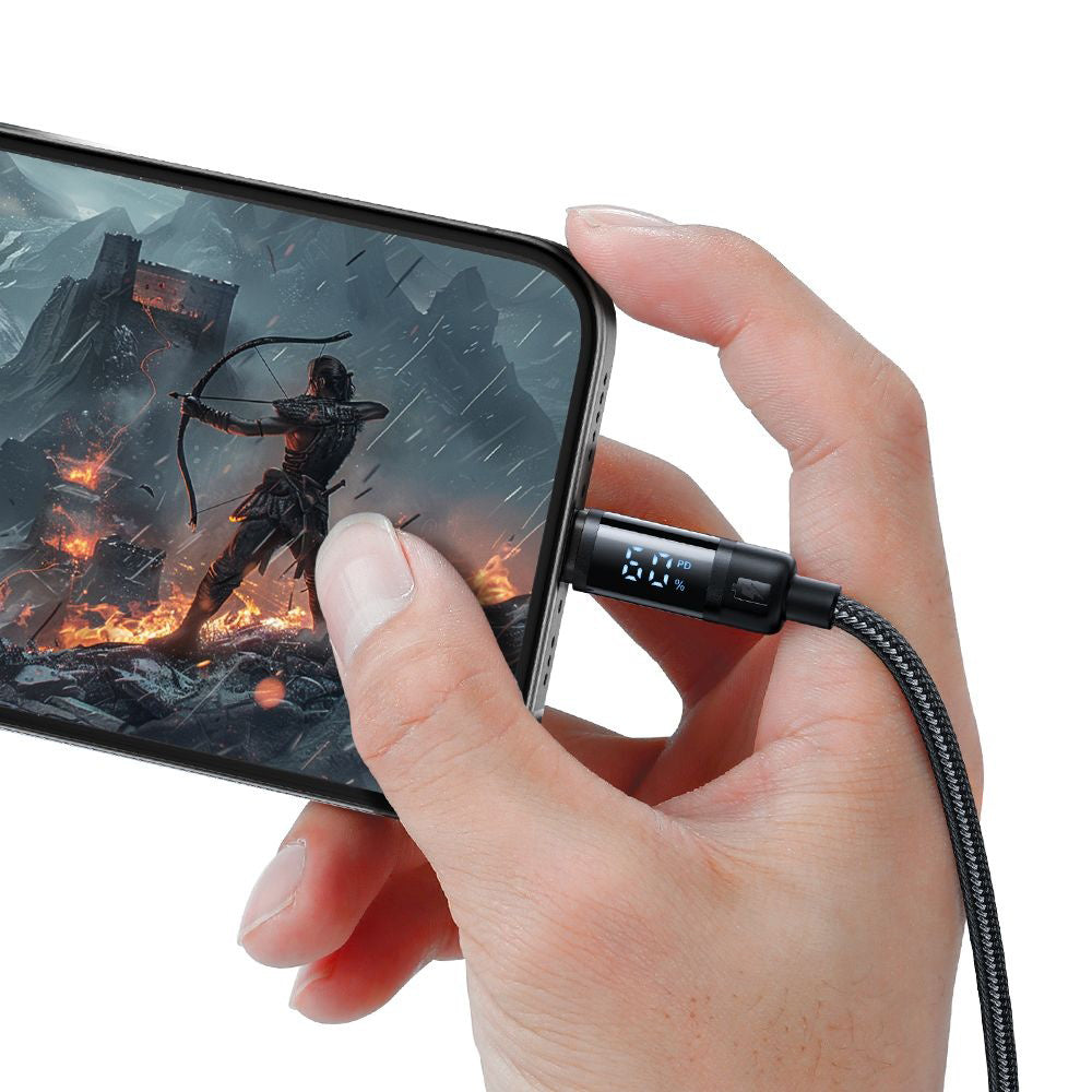 Καλώδιο Δεδομένων και Φόρτισης USB-C - USB-C McDodo CA-5780 Bat Display, 60W, 1.2m, Μαύρο