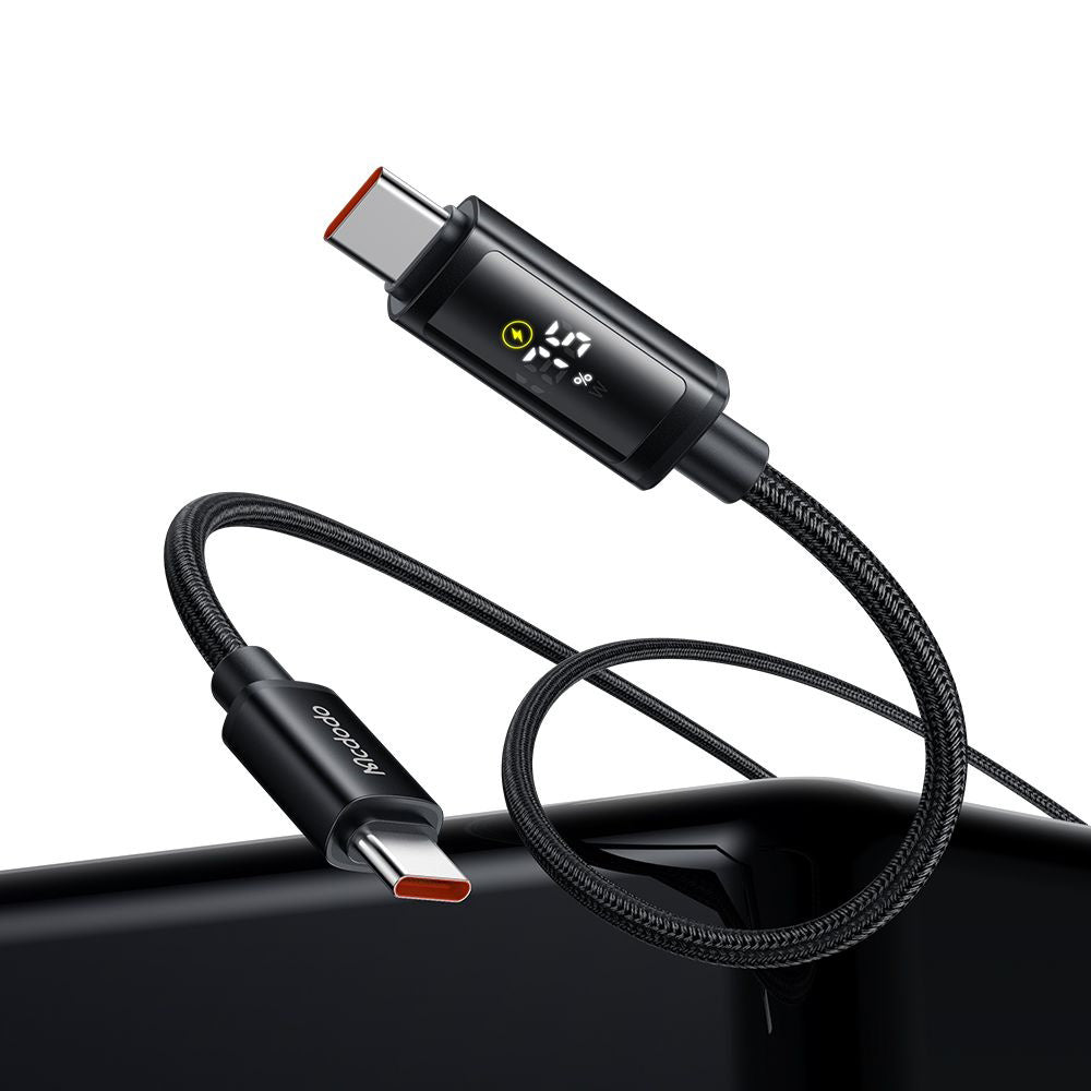 Καλώδιο Δεδομένων και Φόρτισης USB-C - USB-C McDodo CA-8000 Display, 100W, 1.2m, Μαύρο