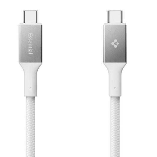 Καλώδιο Δεδομένων και Φόρτισης USB-C - USB-C Spigen EB10015CC, 100W, 1.5m, Λευκό ACA10420