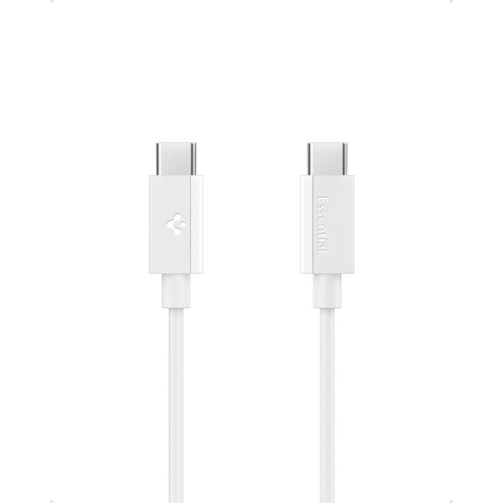 Καλώδιο Δεδομένων και Φόρτισης USB-C - USB-C Spigen Essential, 60W, 1m, Λευκό ACA08717