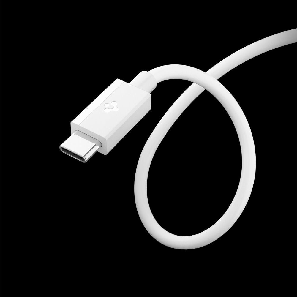 Καλώδιο Δεδομένων και Φόρτισης USB-C - USB-C Spigen Essential, 60W, 1m, Λευκό ACA08717