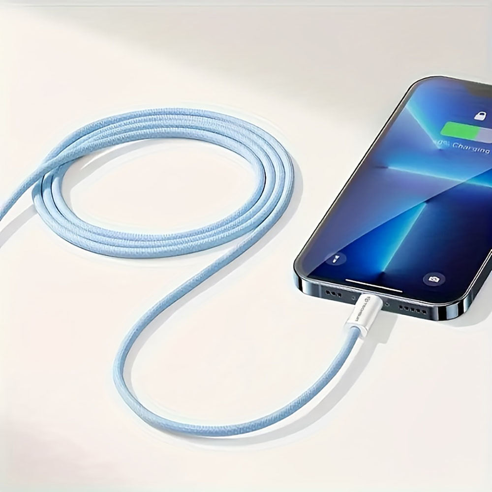 Καλώδιο Δεδομένων και Φόρτισης USB-C - USB-C Techsuit PCB114D, 60W, 1m, Μπλε