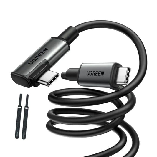Καλώδιο Δεδομένων και Φόρτισης USB-C - USB-C UGREEN US551 (90629) Angled, 60W, 5m, Μαύρο