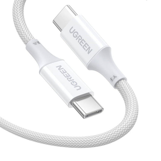 Καλώδιο Δεδομένων και Φόρτισης USB-C - USB-C UGREEN US557 (15267), 100W, 1m, Λευκό