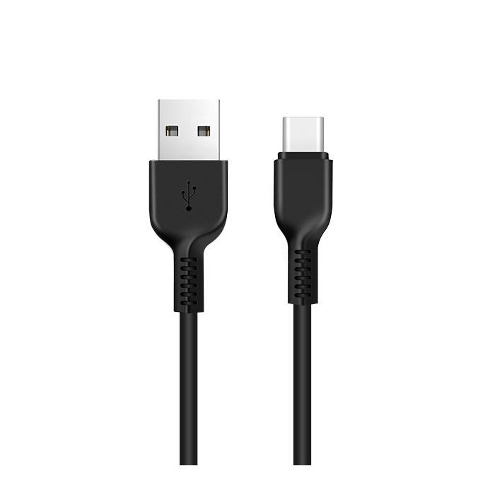 Καλώδιο Δεδομένων και Φόρτισης USB-A - USB-C HOCO Flash X20, 18W, 3μ, Μαύρο