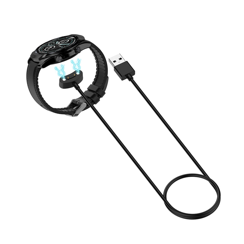Techsuit TCW1 Charging Cable for Mobvoi Watch Series, USB-A, Black