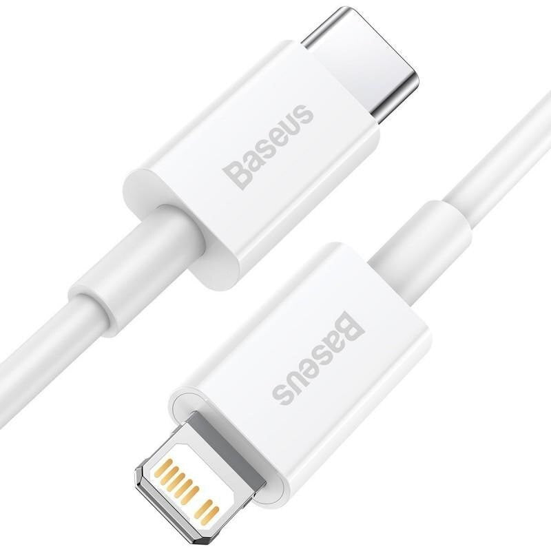 Καλώδιο δεδομένων και φόρτισης USB-C - Lightning Baseus Superior Series, 20W, 2m, λευκό CATLYS-C02