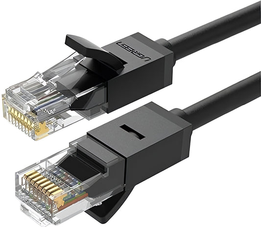 Καλώδιο Δικτύου UGREEN NW102, UTP, Cat6, 15μ, Μαύρο