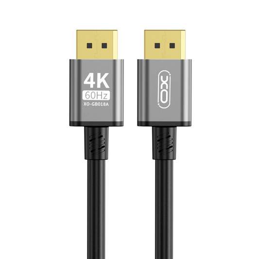 XO Design GB018A Video Cable, DisplayPort - DisplayPort, 4K, 3m, Black