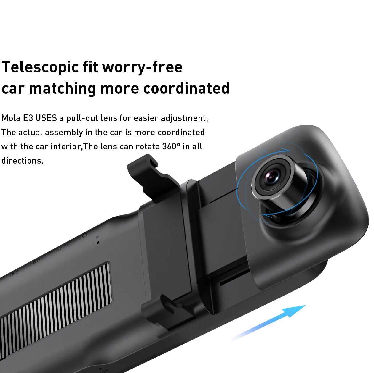 Κάμερα Αυτοκινήτου Μπροστά Πίσω DDPAI mola E3, 2K, Wi-Fi