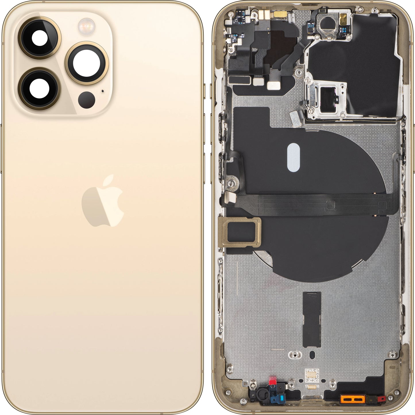 Κάλυμμα μπαταρίας Apple iPhone 13 Pro, με μισή θήκη, χρυσό, Ανταλλαγή