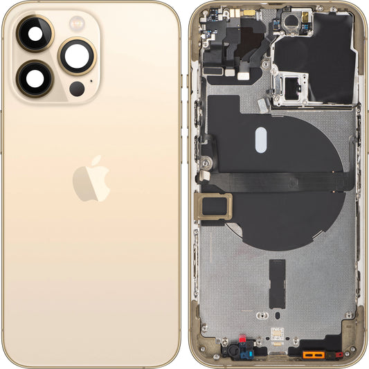 Apple iPhone 13 Pro Battery Cover, With Half Case, Gold, Swap