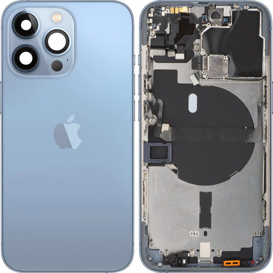 Apple iPhone 13 Pro Battery Cover, With Middle Case, Blue (Sierra Blue), Swap