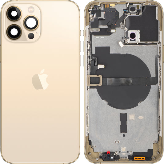 Apple iPhone 13 Pro Max Battery Cover, With Half Case, Gold, Swap