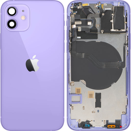 Κάλυμμα μπαταρίας Apple iPhone 12, με θήκη, μοβ, Ανταλλαγή