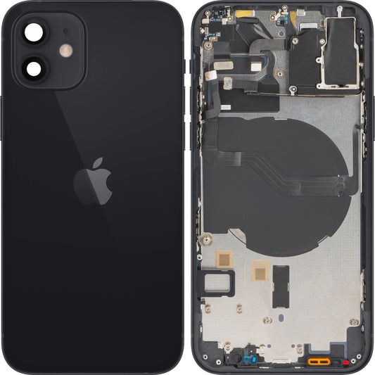 Κάλυμμα μπαταρίας Apple iPhone 12, με μισή θήκη, μαύρο, Ανταλλαγή