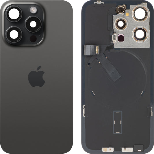 Κάλυμμα μπαταρίας Apple iPhone 15 Pro, μαύρο (μαύρο τιτάνιο), Ανταλλαγή