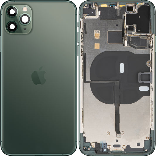 Apple iPhone 11 Pro Max Battery Cover, With Half Case, Midnight Green, Swap