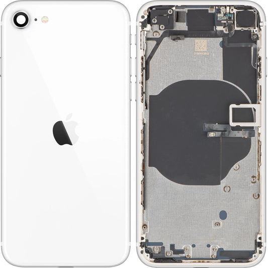 Καπάκι μπαταρίας Apple iPhone SE (2022), με μεσαία θήκη, λευκό (Starlight), Ανταλλαγή