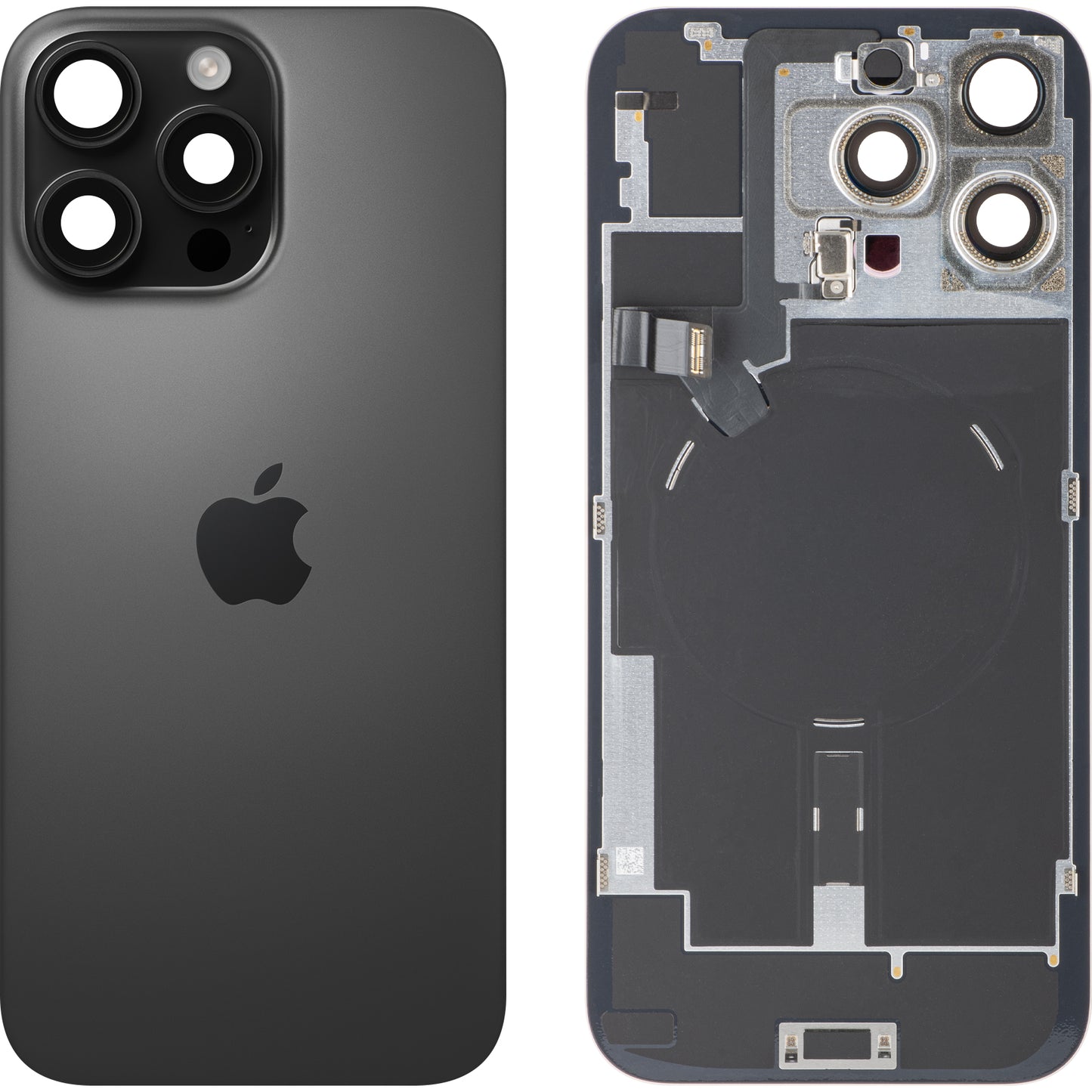 Apple iPhone 16 Pro Max Battery Cover, Black (Black Titanium), Premium Swap
