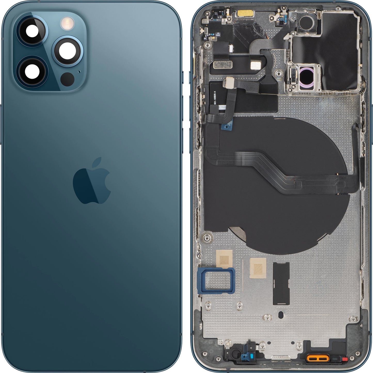 Καπάκι Μπαταρίας Apple iPhone 12 Pro, Με Μεσαία Θήκη, Μπλε (Pacific Blue), Swap