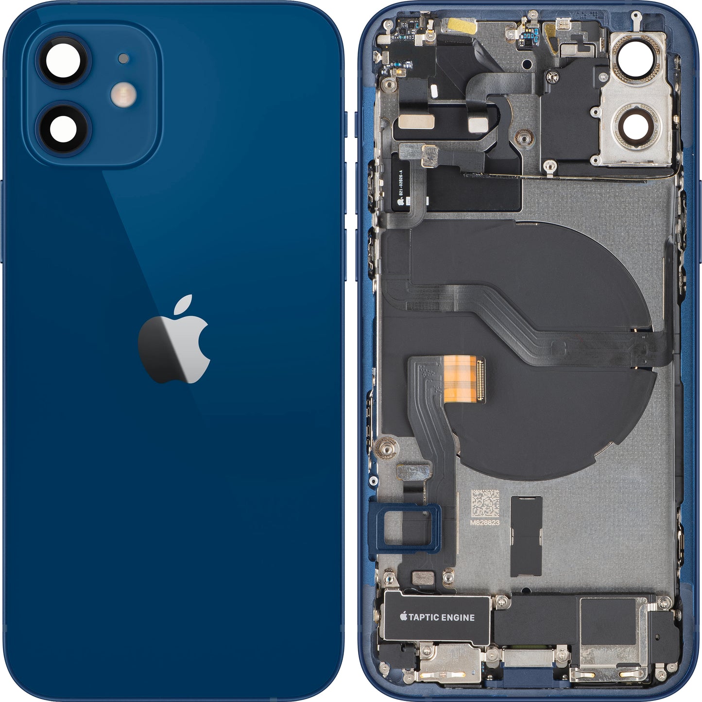Κάλυμμα Μπαταρίας Apple iPhone 12, Με Μεσαίο Πλαίσιο, Πλήρη Εξαρτήματα, Μπλε, Swap