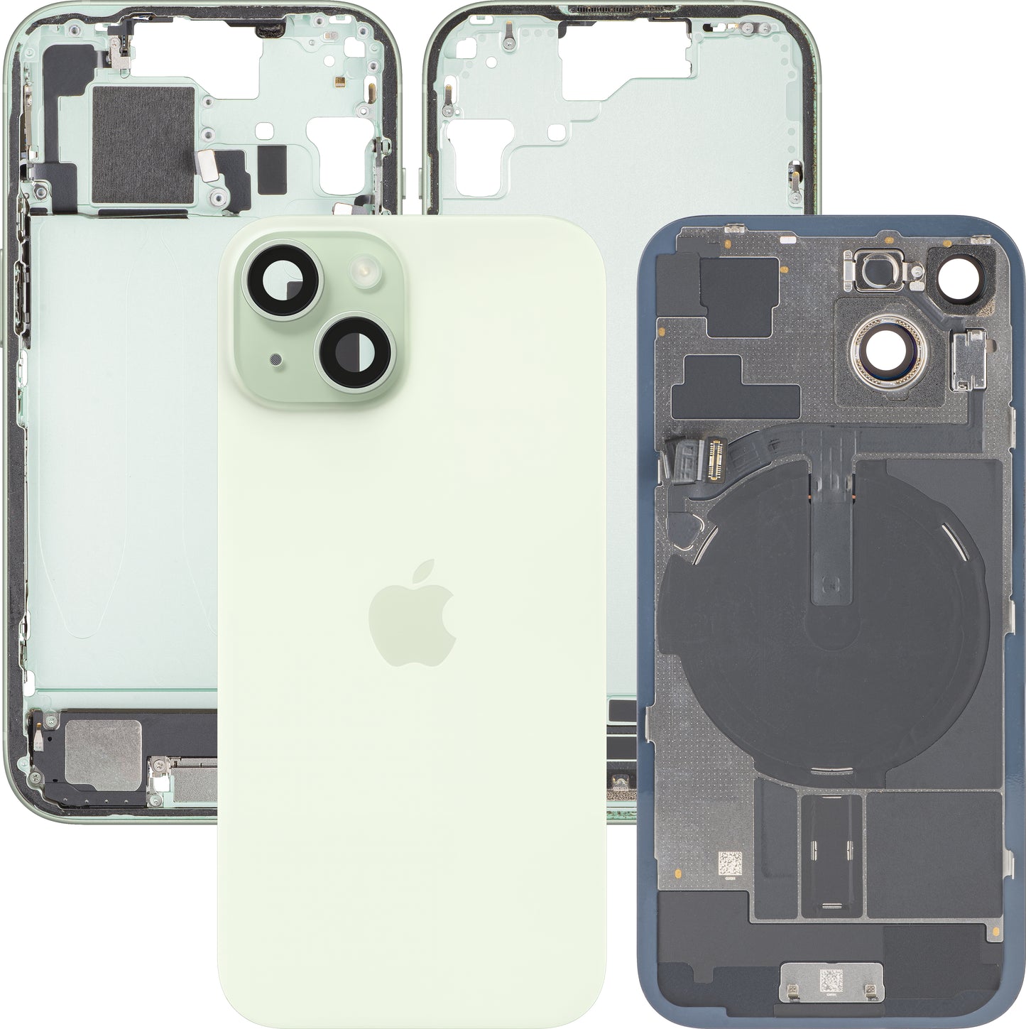 Κάλυμμα Μπαταρίας Apple iPhone 15, Με Μεσαίο Κέλυφος, Πλήρη Εξαρτήματα, Κίτρινο, Swap