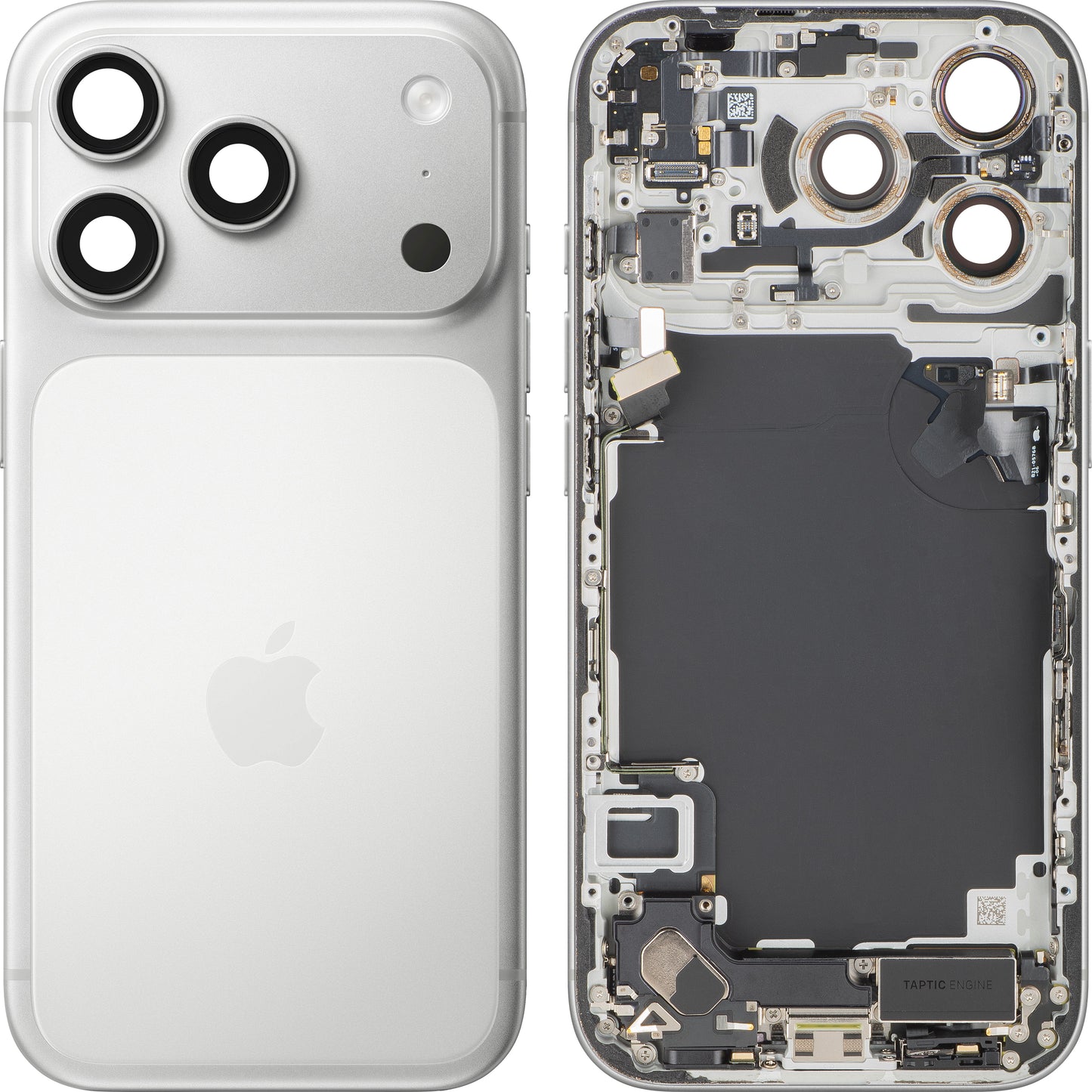 Κάλυμμα Μπαταρίας Apple iPhone 17 Pro, Με Μεσαίο Κέλυφος, Πλήρη Εξαρτήματα, Ασημί, Swap