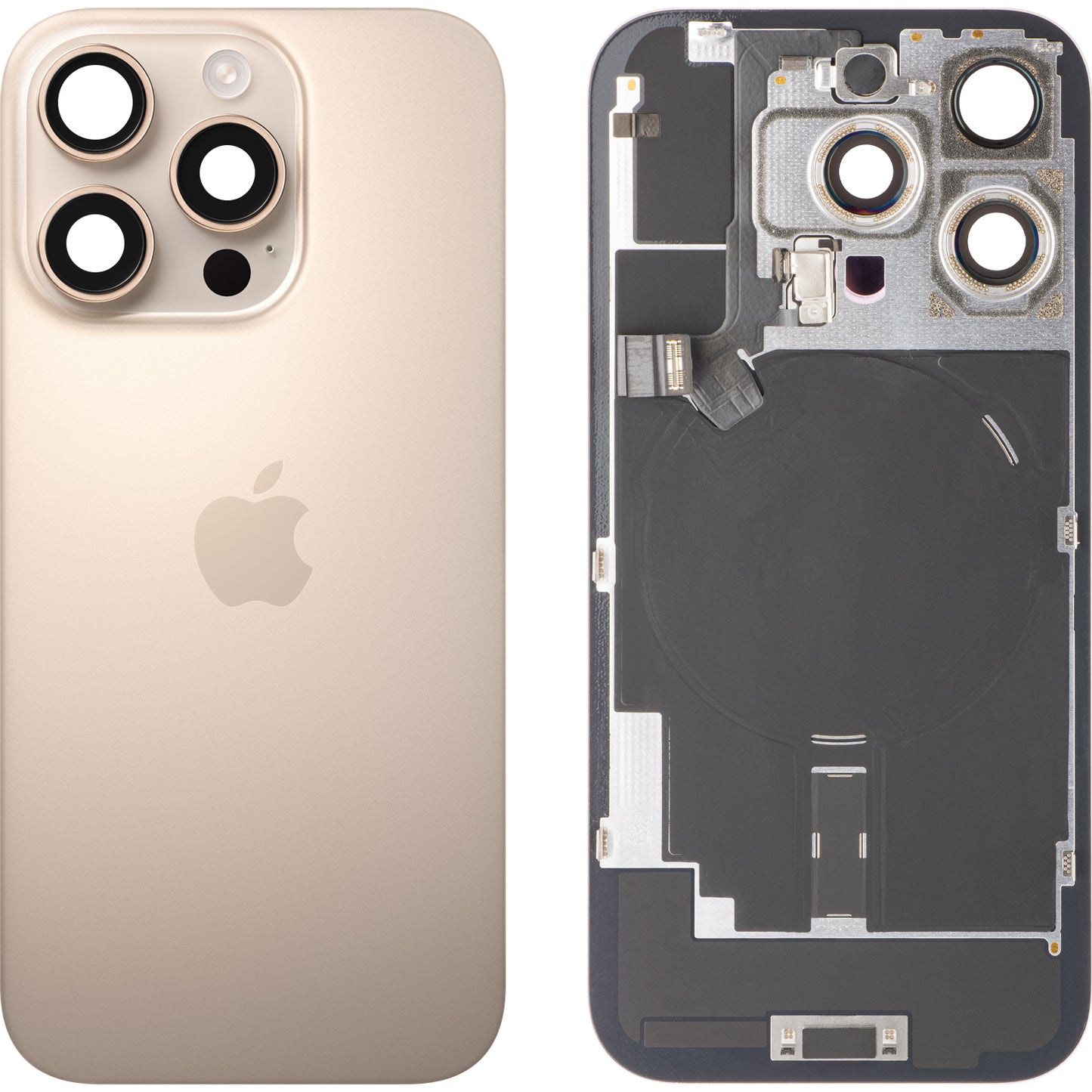 Καπάκι Μπαταρίας συμβατό με Apple iPhone 16 Pro, Χρυσό