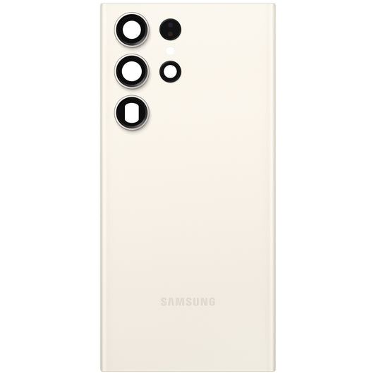 Κάλυμμα Μπαταρίας Samsung Galaxy S23 Ultra S918, Κρεμ, Service Pack GH82-30400B