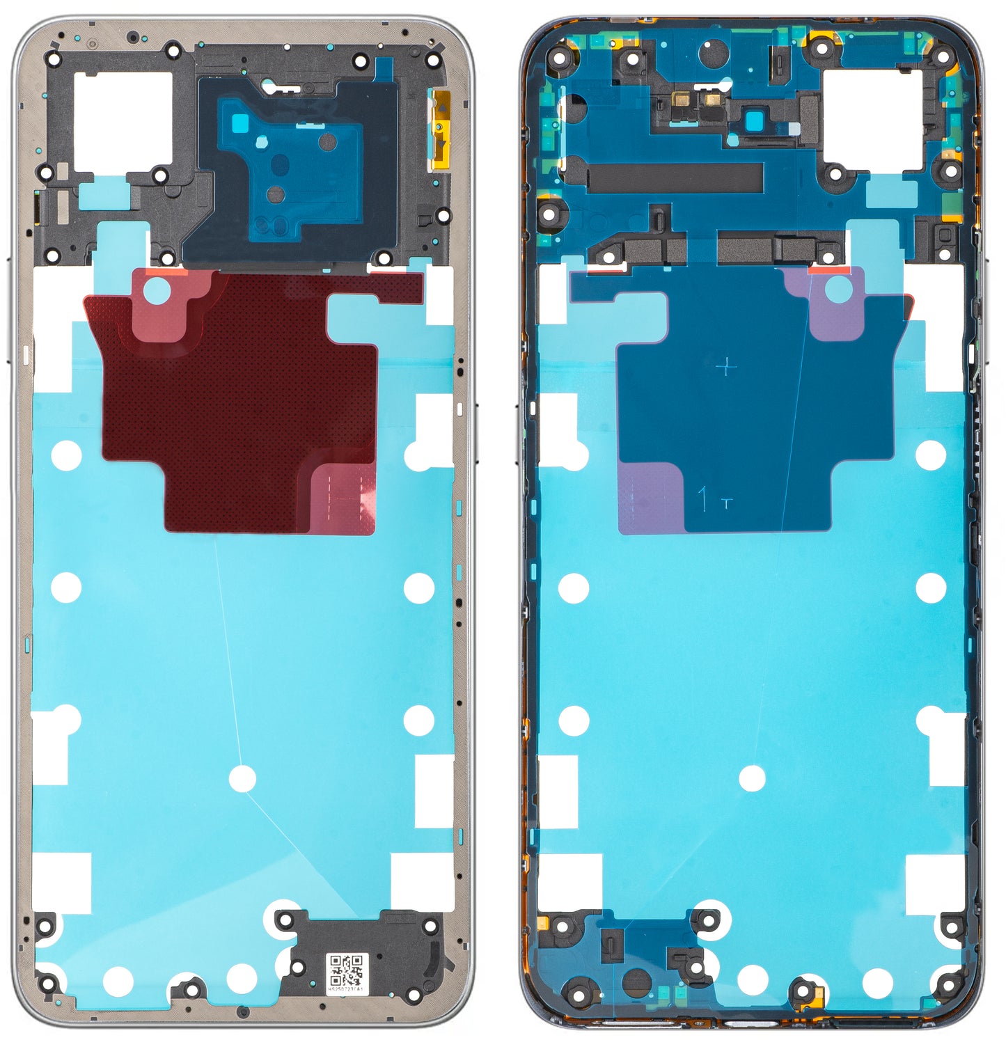 Carcasa Mijloc Honor X7d 4G, Ασημί (Meteor Silver), Service Pack 9707ACDQ