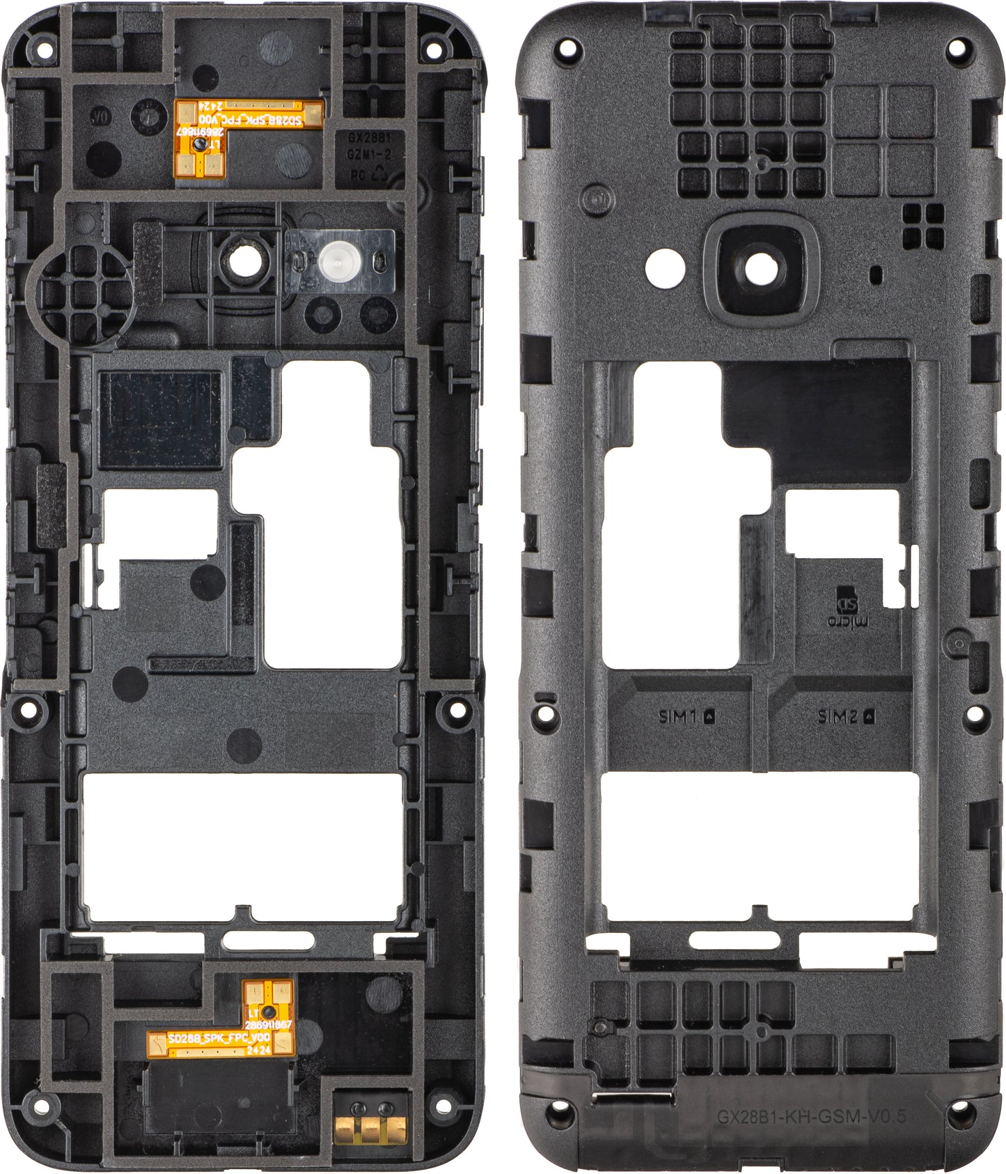 Κεντρικό Κάλυμμα Nokia 5310 (2024), Μαύρο, Service Pack 286912616