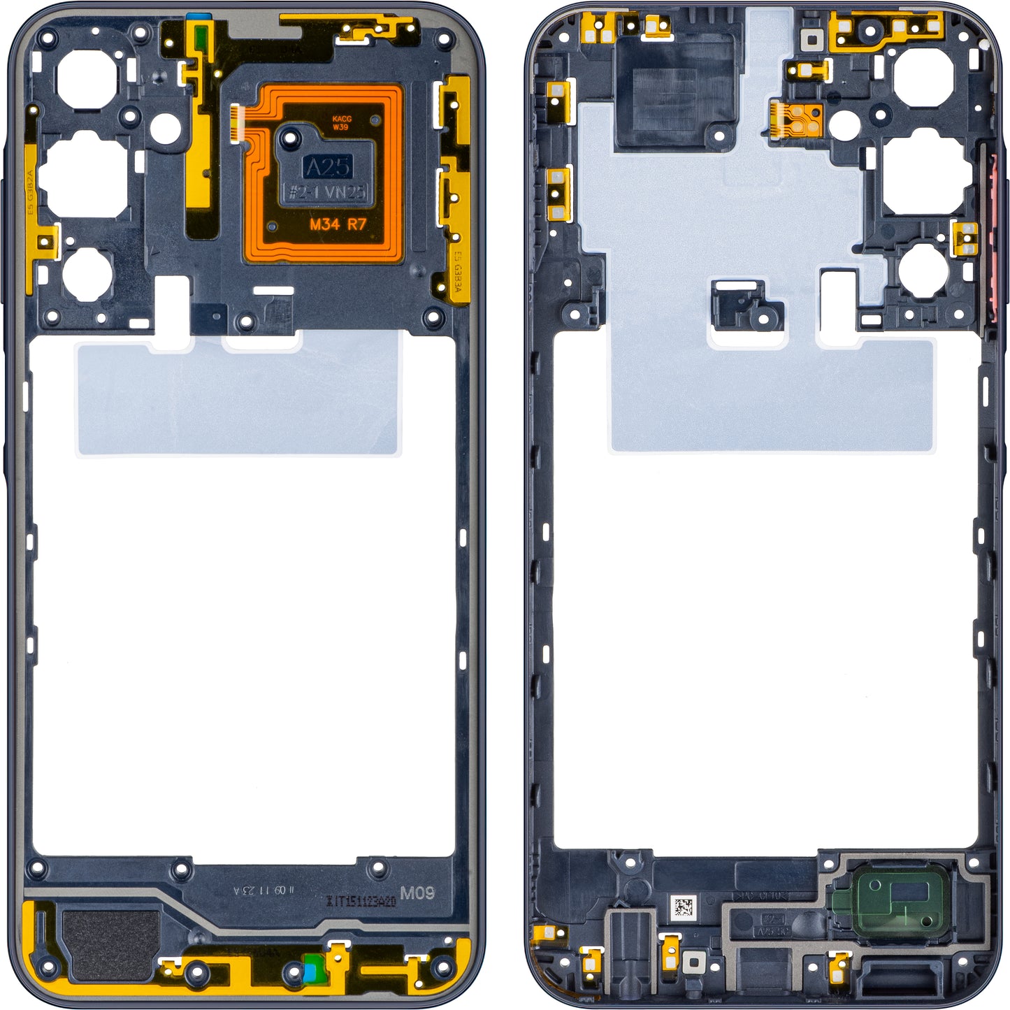 Κεντρικό Κάλυμμα Samsung Galaxy A25 A256, Μαύρο