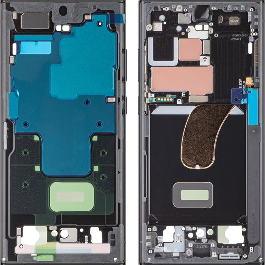 Θήκη Mijloc Samsung Galaxy S23 Ultra S918, μαύρο (γραφίτης), πακέτο σέρβις GH96-15833E