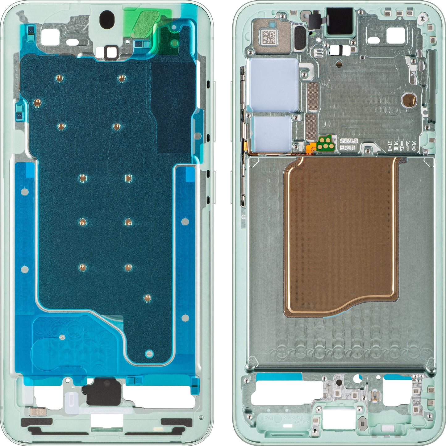 Carcasa Mijloc Samsung Galaxy S25 S931, Πράσινο (Mint), Service Pack GH82-36328B