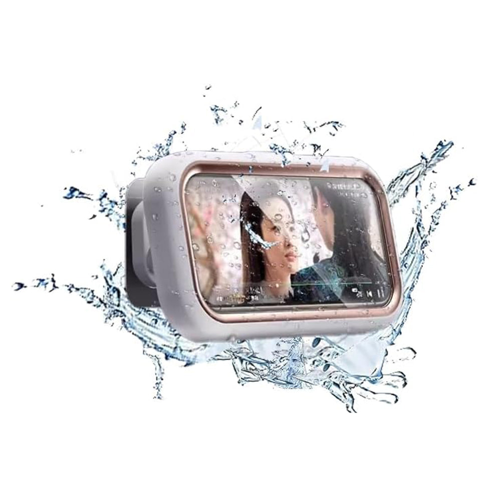 Techsuit LC-999 Wall Case with Touch Membrane for Phone, Waterproof, White Gold