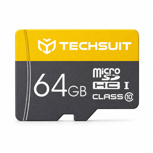 Κάρτα μνήμης microSDXC Techsuit THCM11, 64 GB, Κλάση 10, με αντάπτορα