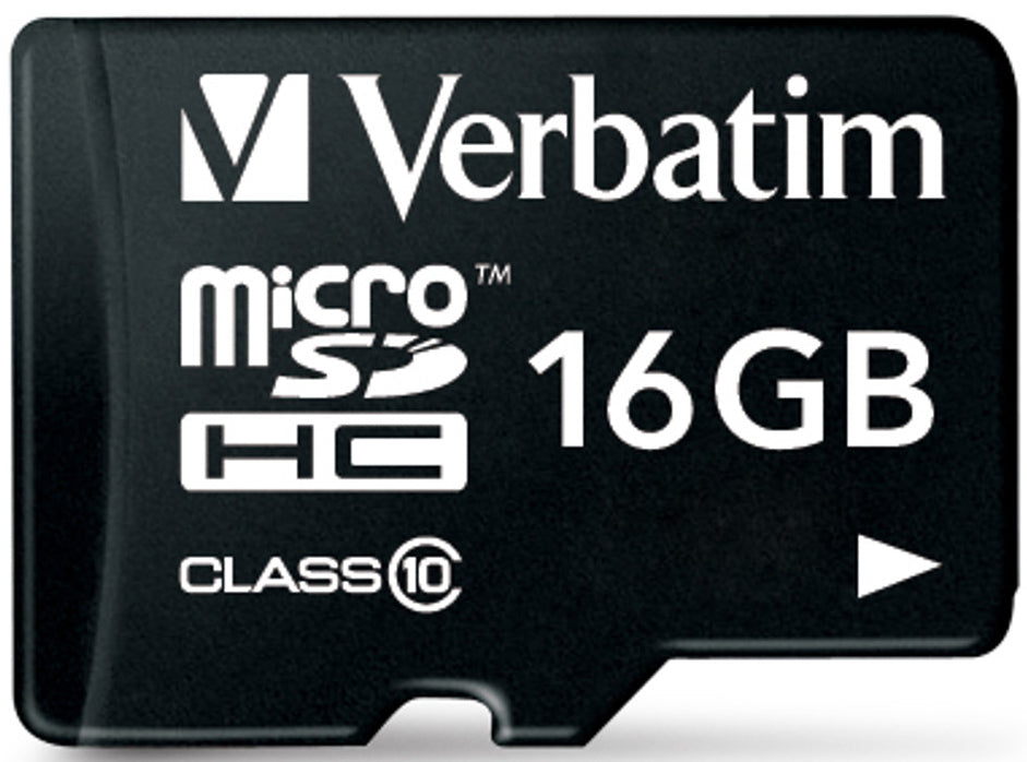 Κάρτα Μνήμης microSDHC Verbatim, 16Gb, Κατηγορία 10 / UHS-1 U1, Με Αντάπτορα 44082