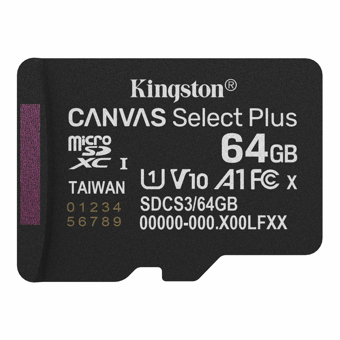 Κάρτα Μνήμης microSDXC Kingston Canvas Select Plus Android A1, 64Gb, Κλάση 10 / UHS-1 U1 SDCS3/64GBSP