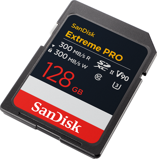 Κάρτα Μνήμης SDXC SanDisk Extreme Pro, 128Gb, Κατηγορία 10 / UHS-2 U3 SDSDXDM-128G-GN4IN