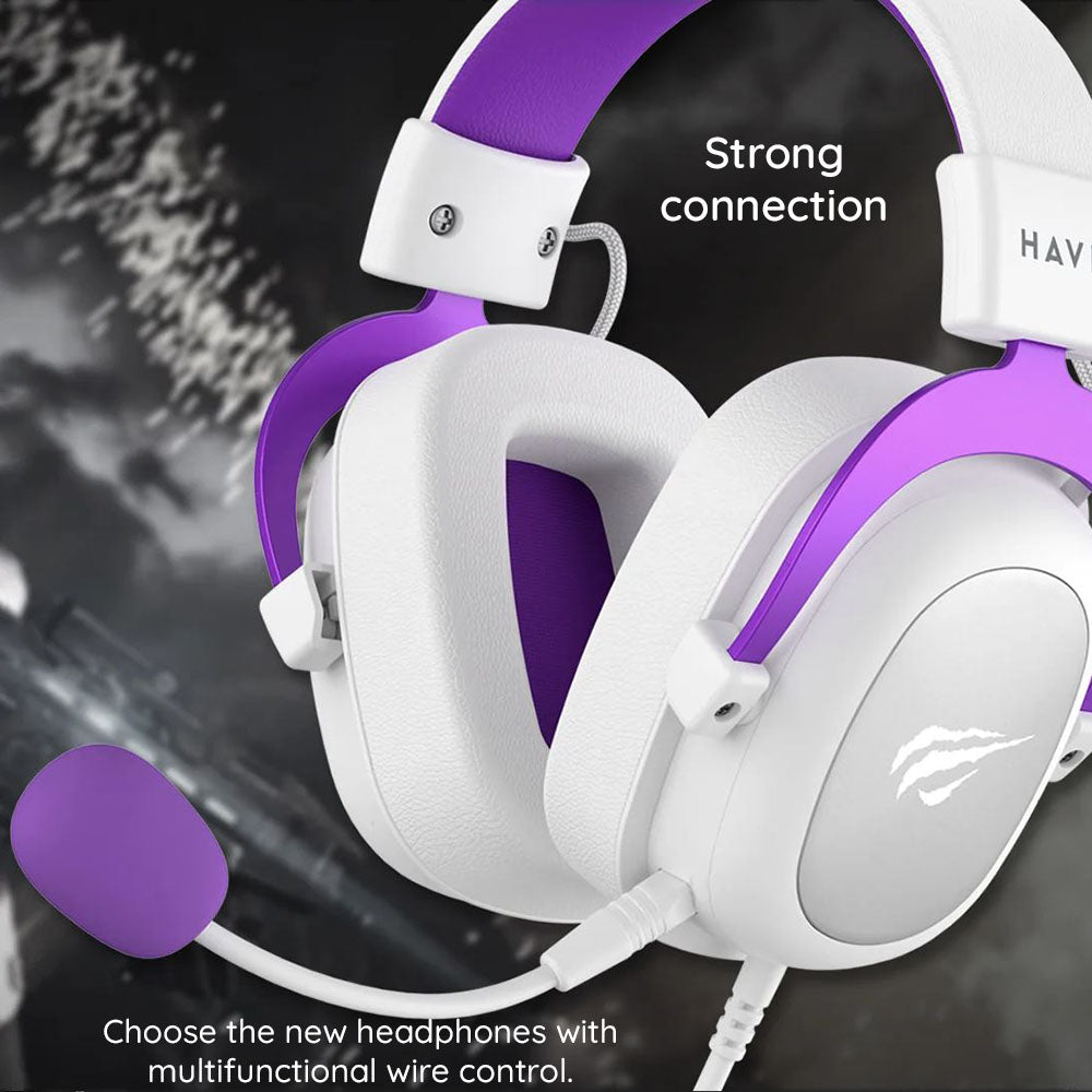 Ακουστικά Gaming 3.5mm HAVIT H2002D, 2m, Κόκκινα