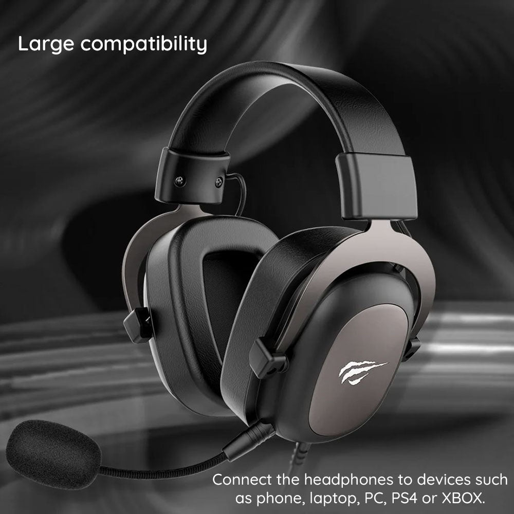 Ακουστικά Gaming 3.5mm HAVIT H2002D, 2m, Κόκκινα
