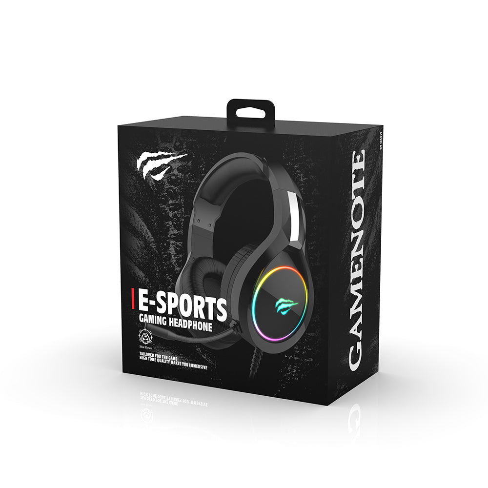 Ακουστικά Gaming 3.5mm HAVIT H2002D, 2m, Κόκκινα