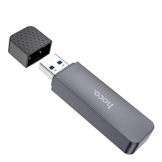 USB 3.0 HOCO HB45 Card Reader, SD - microSD, Gray