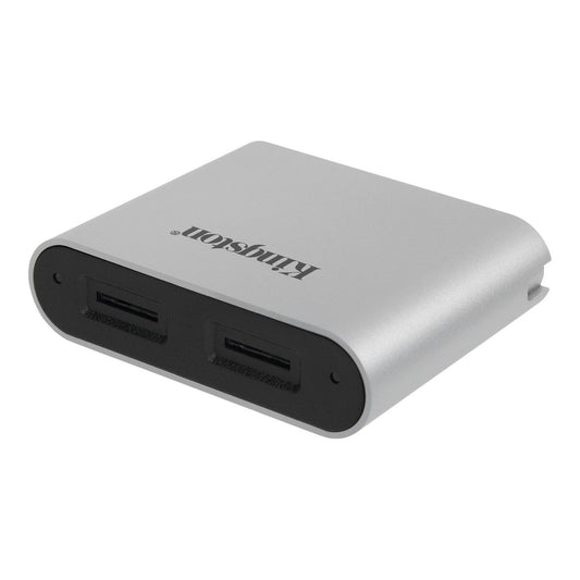 Αναγνώστης καρτών Kingston Workflow USB 3.2, διπλή κάρτα microSD, γκρι WFS-SDC