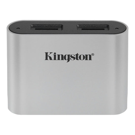 Αναγνώστης καρτών Kingston Workflow USB 3.2, διπλή κάρτα microSD, γκρι WFS-SDC