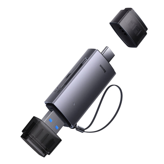 Αναγνώστης καρτών USB / USB-C Baseus Lite, SD - microSD, γκρι WKQX060113